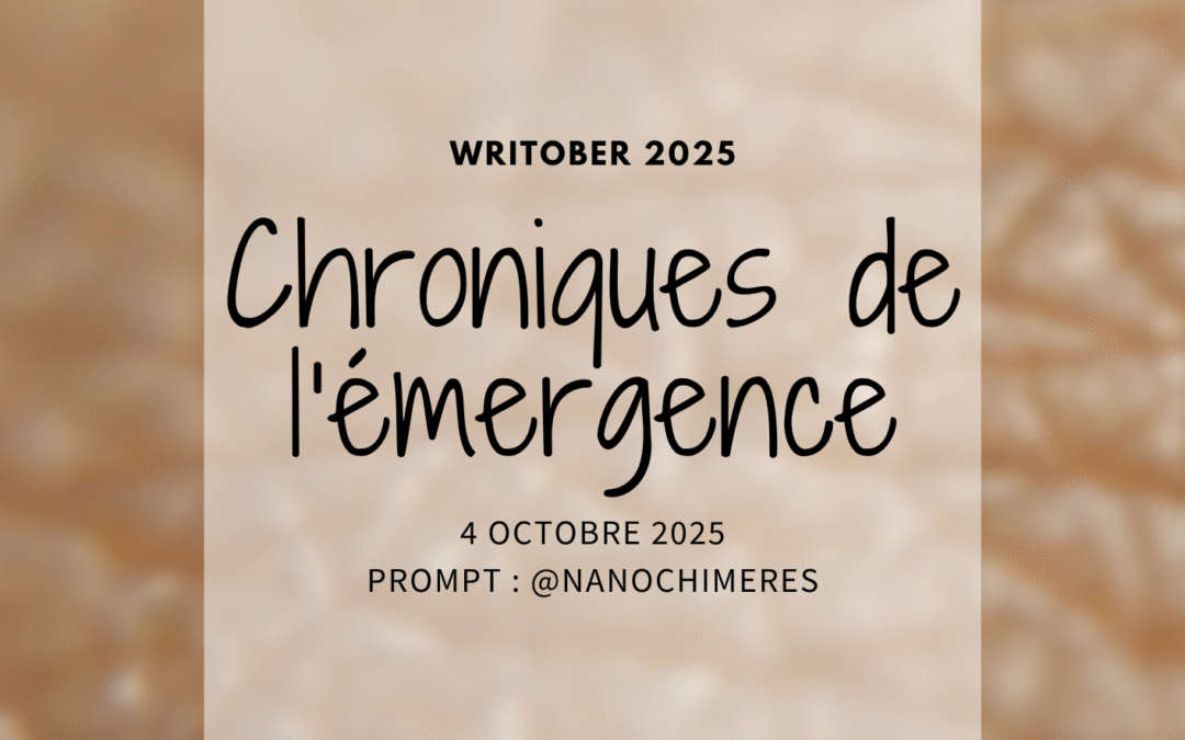 Writober 2025 – Chroniques de l&rsquo;émergence